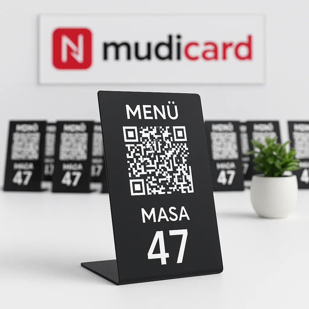 Pleksi QR Menü Standııı